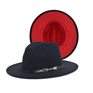 STALLION HAT WITH RED BOTTOM